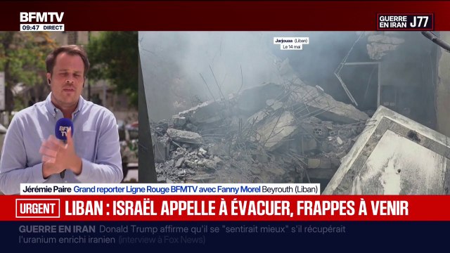 Guerre au Moyen-Orient: l'armée israélienne appelle à évacuer le sud du Liban