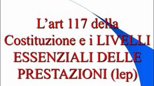 I Livelli Essenziali delle Prestazioni (LEP)