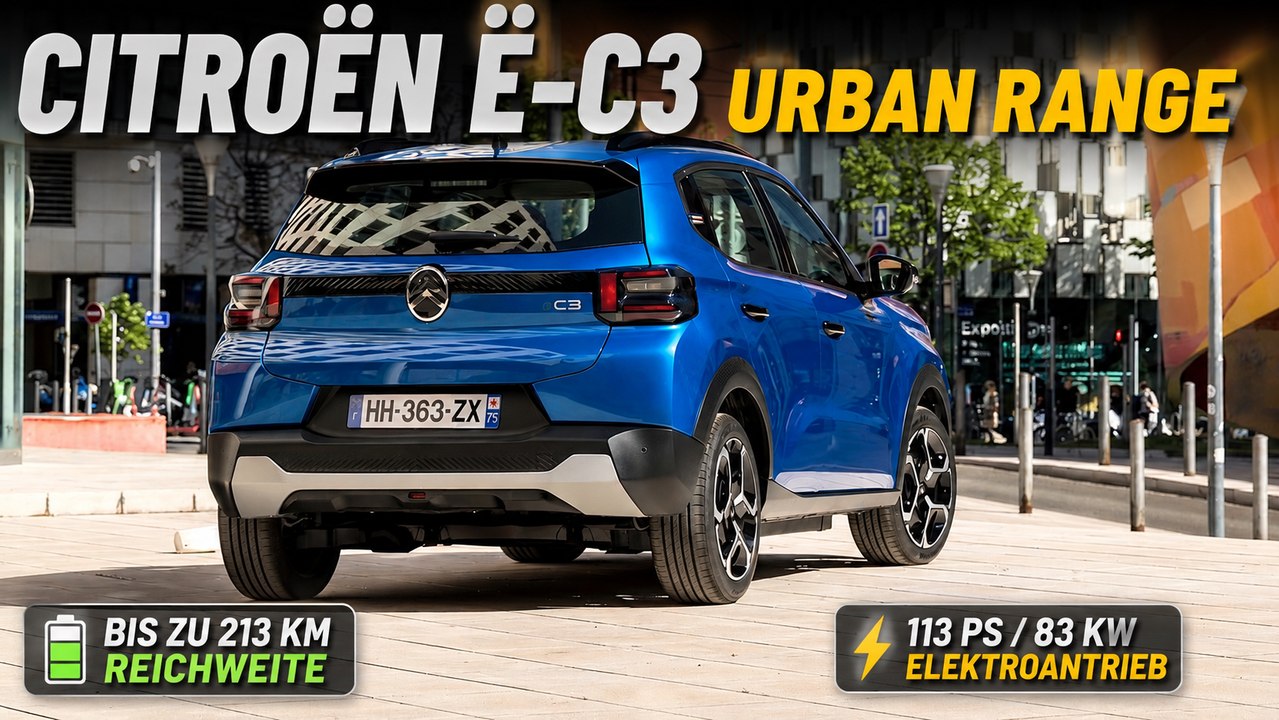 2026 Citroën ë-C3 Urban Range mit 213 km Reichweite vorgestellt