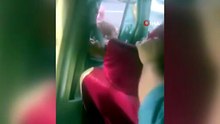 Önünü kestikleri servis şofönü darp ettiler!