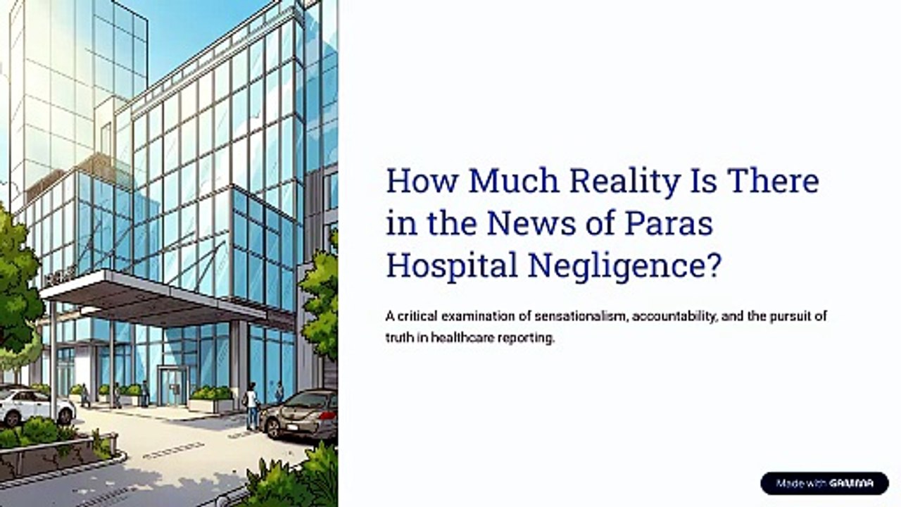 How Much Reality Is There in the News of Paras Hospital Negligence