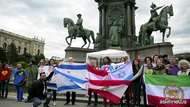 Flash mob a sostegno di Israele durante l'Eurovision a Vienna