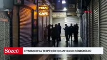 Diyarbakır’da tespihçide çıkan yangın söndürüldü
