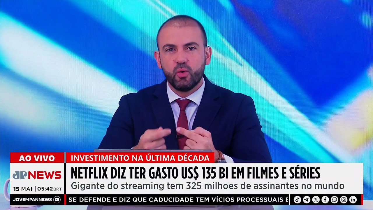 Netflix investiu mais de US$ 135 bilhões em filmes e séries; Bruno Meyer comenta