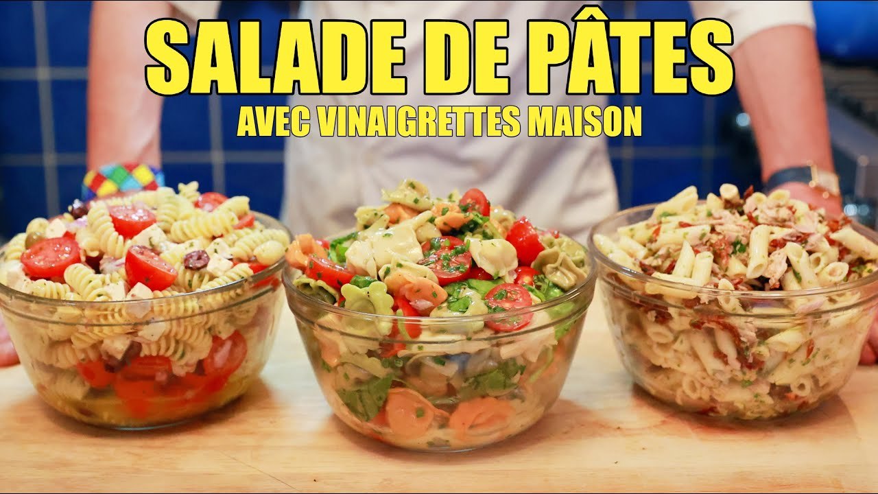 Idées de Salades de Pâtes Fraîches avec Vinaigrettes Maison !