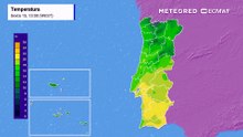 Madrugada de sábado bastante fria, sobretudo no interior de Portugal continental