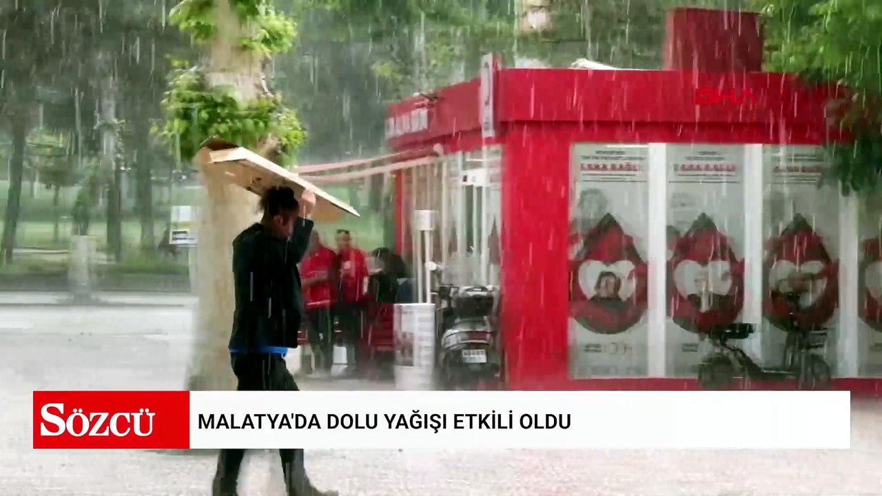 Malatya'da dolu yağışı etkili oldu
