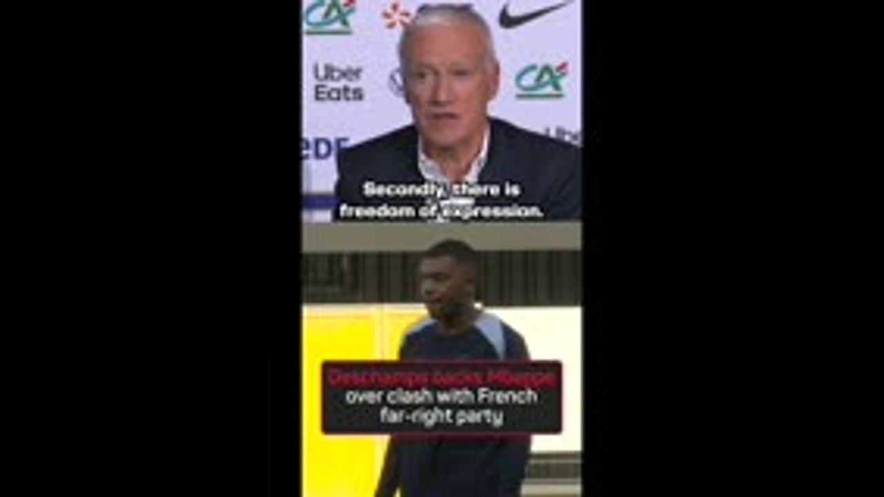 Deschamps backs Mbappe over far-right clash