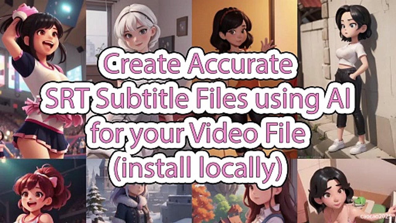 Create Accurate SRT Subtitles Locally: Auto Subtitle & Python Tutorial