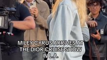 Miley Cyrus Shines at Dior Cruise Show in LA