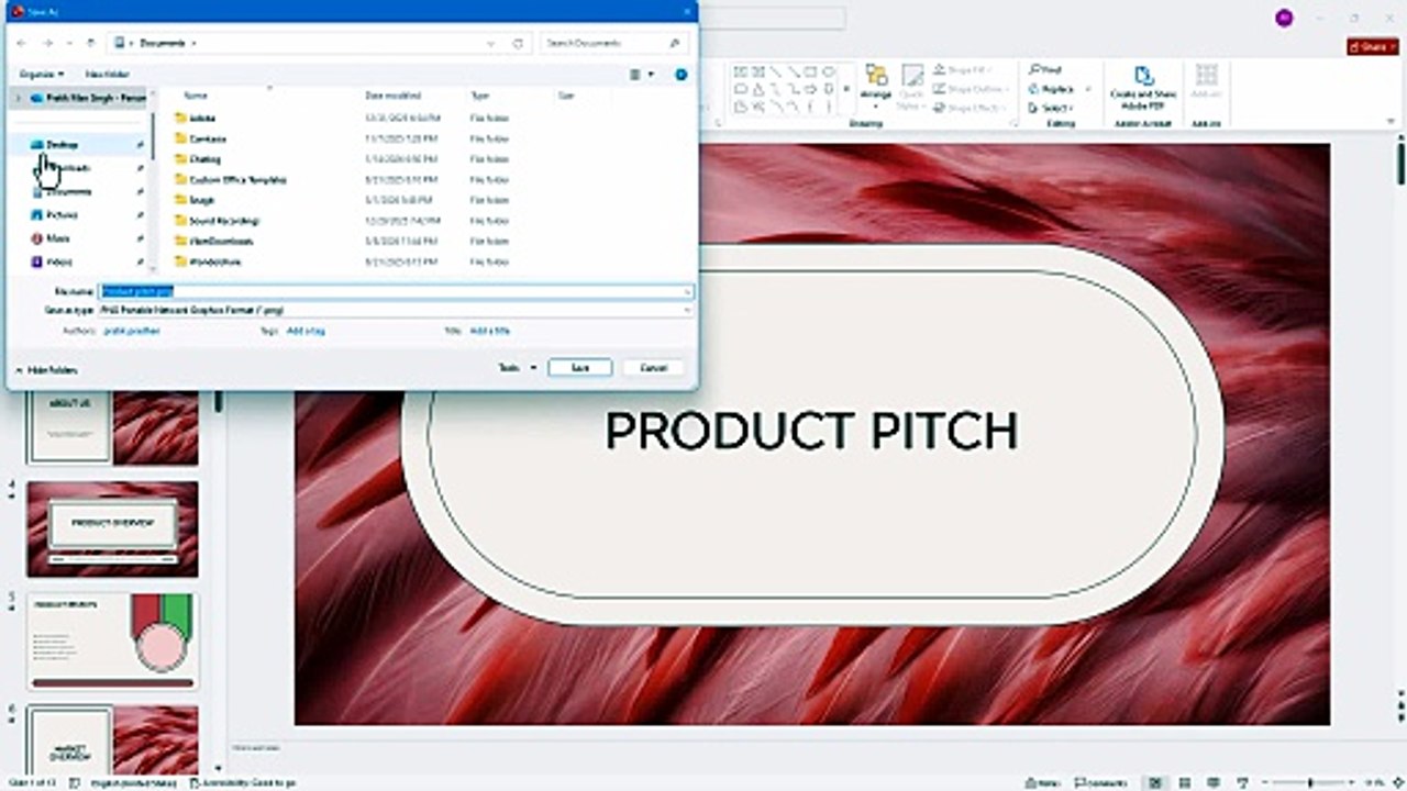 MS PowerPoint 70 Exporting Slides as Images