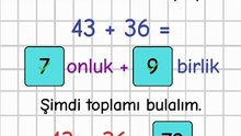 2.4- Basamak Değeri Kullanarak Eldesiz Toplama - 2. Sınıf Matematik #Shorts