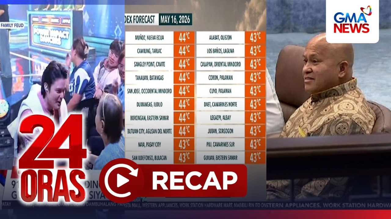 24 Oras: (Part 3 & 4) Sen. Bato, aarestuhin kung magtangkang mag-abroad; Comeback ni "DJ Boom Buy" sa BBG; Heartfelt meet-up ni Dingdong at 91yo fan, atbp