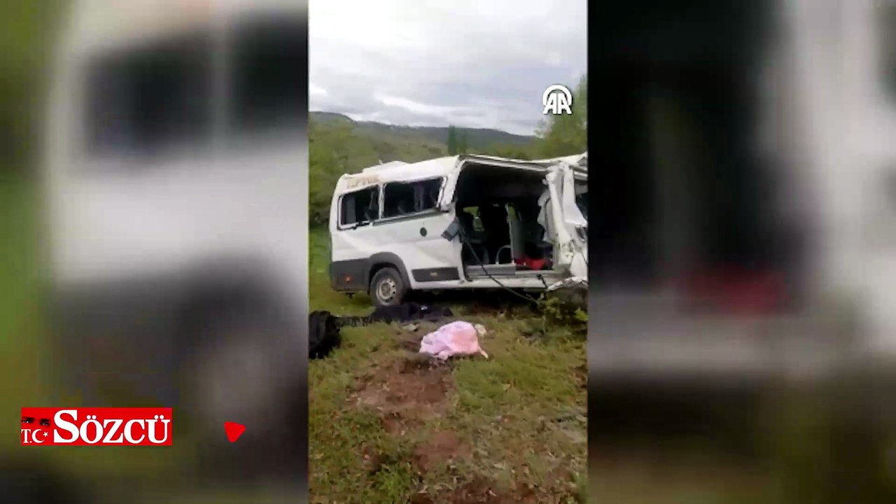 Yozgat'ta öğrenci servisinin devrilmesi sonucu 2 öğrenci ve sürücü öldü, 7 öğrenci yaralandı