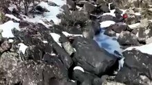 Kayseri'de yıllar sonra tekrar akan şelale uğrak noktası haline geldi