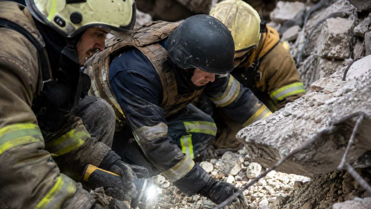 Enormous Russian Attack Levels Kyiv Residential Building