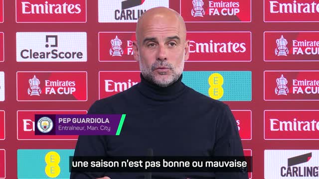 Man. City - Pour Guardiola, le succès d’une saison ne dépend pas des trophées