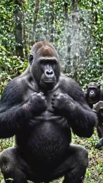 The Most Dangerous Family on Earth! 🦍🚨 #short #wildlife #Animalfacts #Shorts #dailymotionShorts #ViralShorts #TrendingShorts