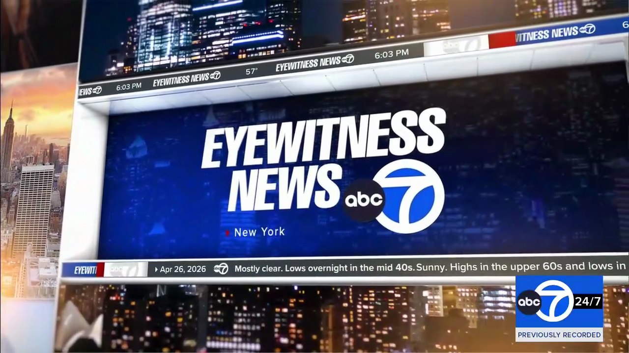 WABC Channel 7 Eyewitness News 6PM Weekend - April 26, 2026