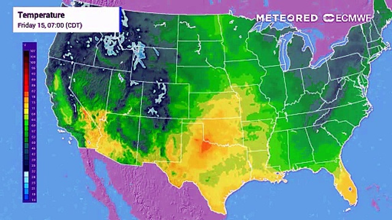 It will be a warm weekend for the central U.S. with summer-like temperatures.