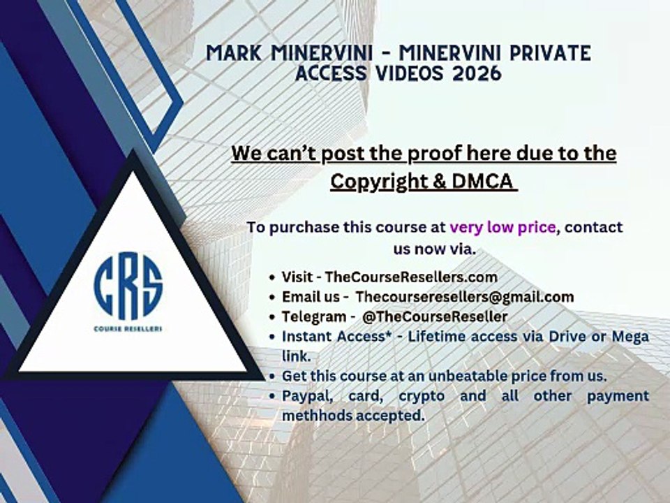 Thecourseresellers.com - Mark Minervini – Minervini Private Access Videos 2026