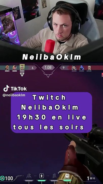 Twitch: NeiibaOklm 19h30 en live tous les soirs