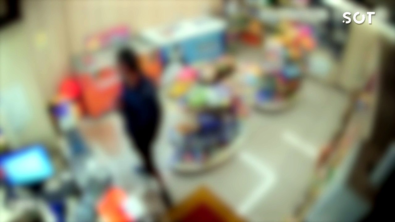 Homem é flagrado furtando conveniência de posto no bairro Santa Cruz; câmeras registram ação