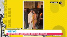 'Ne - Yo' sorprende al llegar con ¿sus novias?
