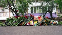 'Russians killed them' - Ukrainians mourn deadly air attack in Kyiv