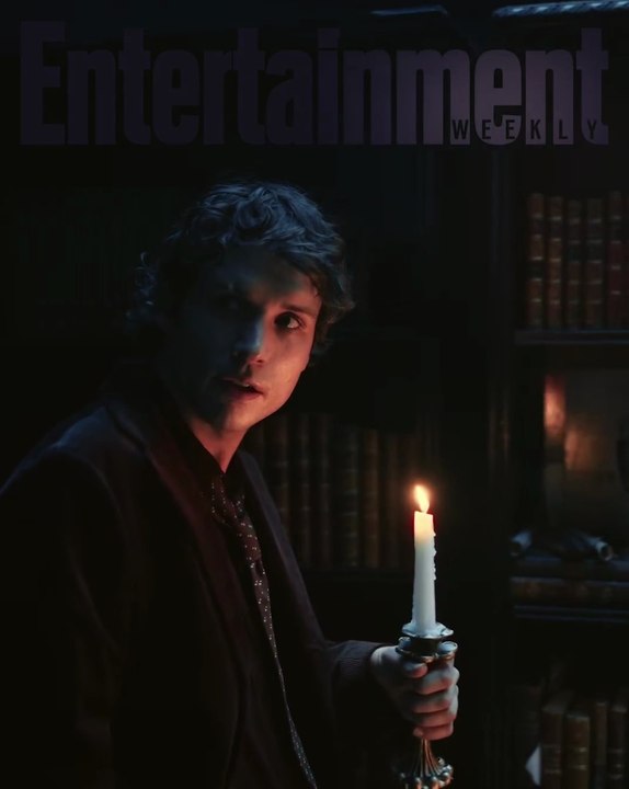 Talamasca: The Secret Order Guy Anatole Walks in a Dark Library and Sees a Mysterious Figure Promo Video - Nicholas Denton
