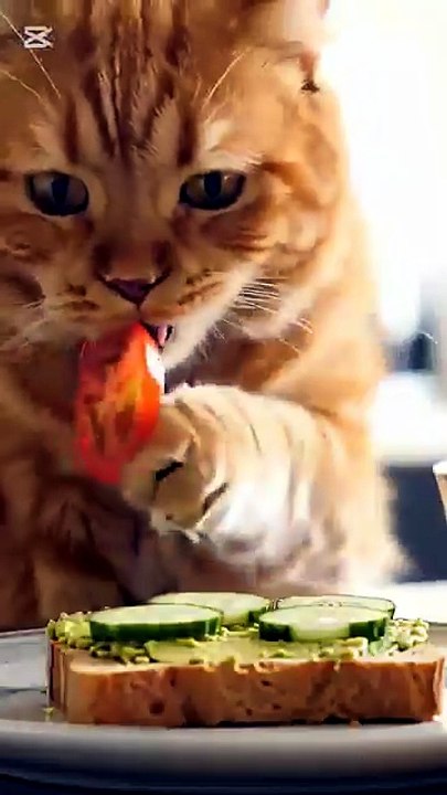 Cat Preparing Sandwiches 😻🥪✨