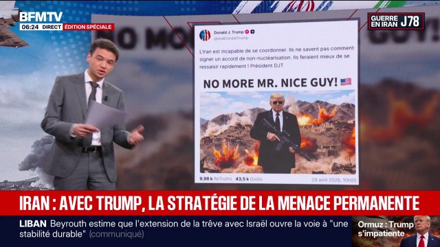 Guerre au Moyen-Orient: la stratégie de la menace permanente de Donald Trump