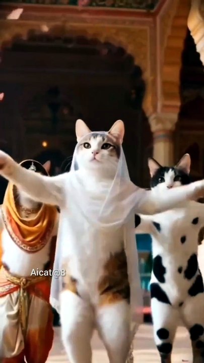 Cat Dance With Friends😻😍