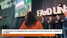 La emoción de los egresados en la colación de la Facultad de Arte y Diseño de la UNaM