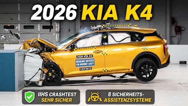 2026 Kia K4 IIHS Safety-Test: Gute Bewertungen für den K4