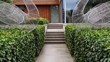 Swan Garden Sculptures Transformation #topiarygrden #diytopiary #backyardgarden #satisfying