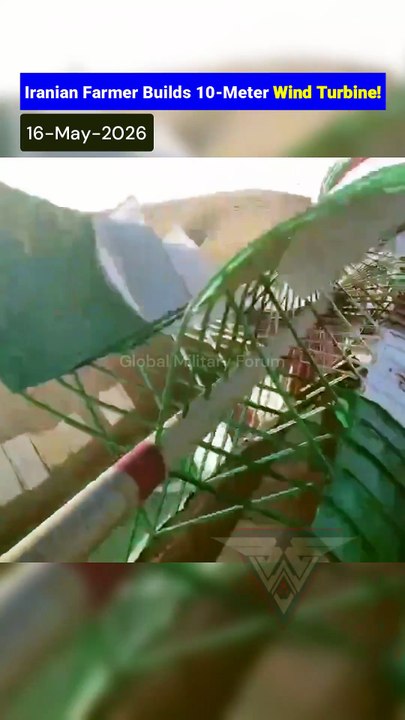 Homemade Wind Turbine in Rural Khorasan