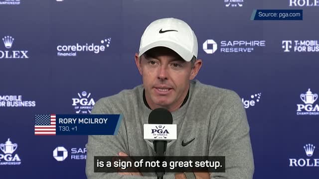 'Not a great setup' - McIlroy questions PGA pin placements
