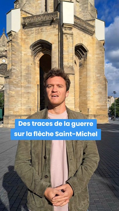 Des traces de la Seconde Guerre mondiale sur la flèche Saint-Michel