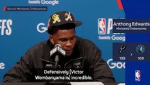 'He's incredible' - Timberwolves stars with high praise for Wembanyama