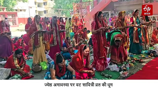ज्येष्ठ अमावस्या पर वट सावित्री व्रत की धूम, सुहागिनों ने की बरगद के वृक्ष की पूजा, मांगी पति की लंबी उम्र