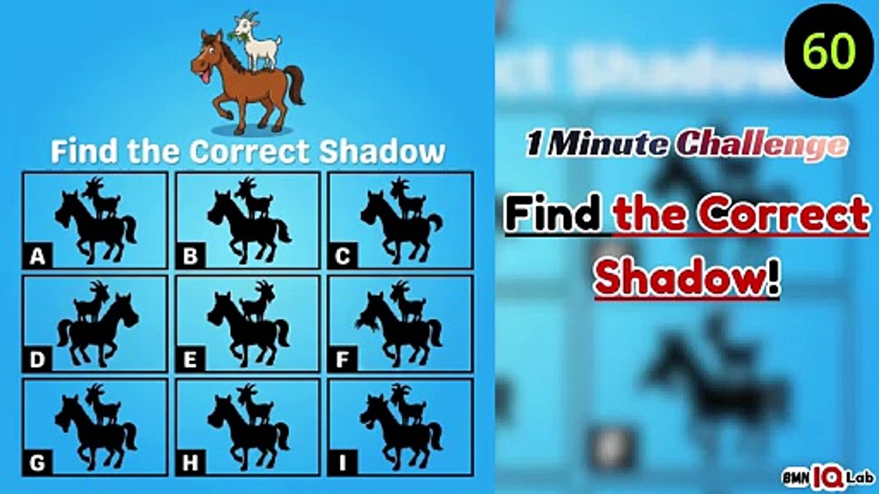 #TryNotToFail 👀😏 Find the Correct Shadow! 👥