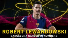 Robert Lewandowski's Barcelona career in numbers