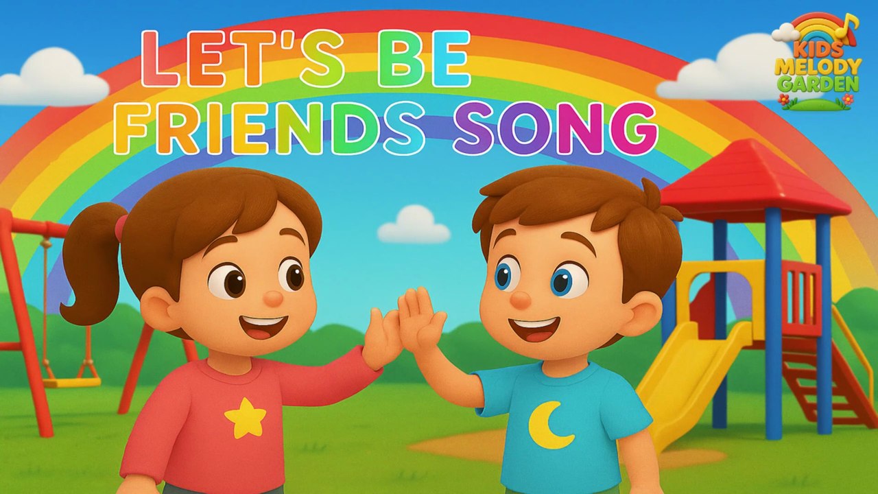 Let’s Be Friends Song 🤝🎶 | Friendship Song for Kids | Fun Nursery Rhyme | Kids Melody Garden
