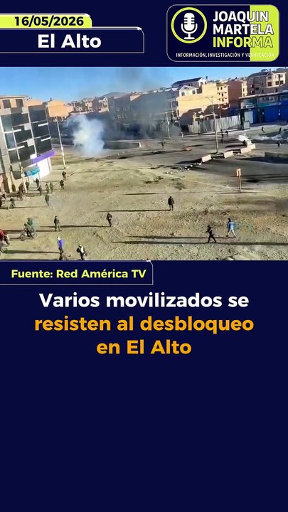 Varios movilizados se resisten al desbloqueo en El Alto
