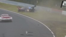24H Nurburgring 2026 Race Fugel Puncture Big Crash