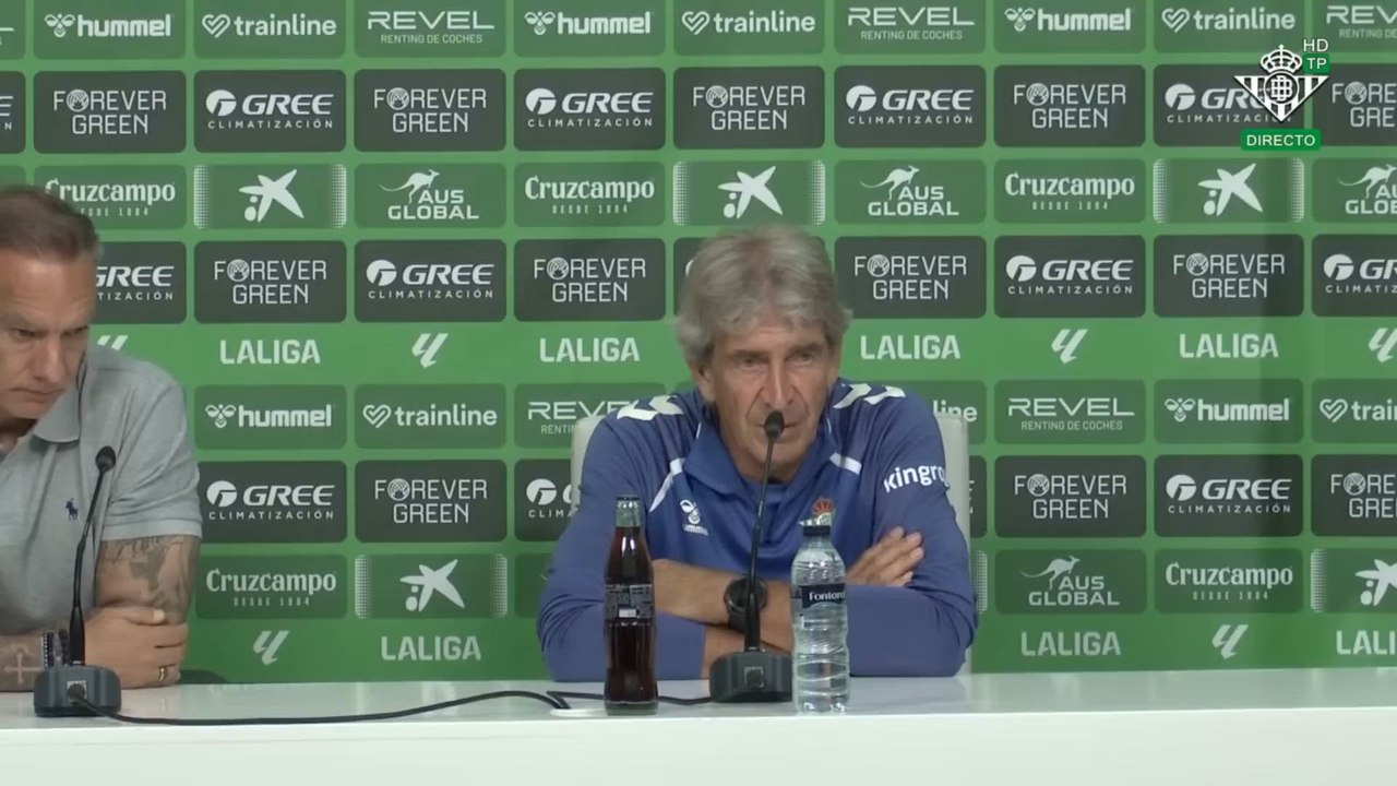 Rueda de prensa Pellegrini previa al FC Barcelona - Real Betis