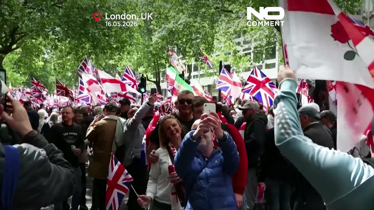 London angespannt: Robinson-Anhänger und Pro-Palästina-Demo