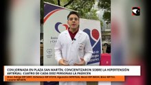 Con jornada en Plaza San Martín, concientizaron sobre la hipertensión arterial