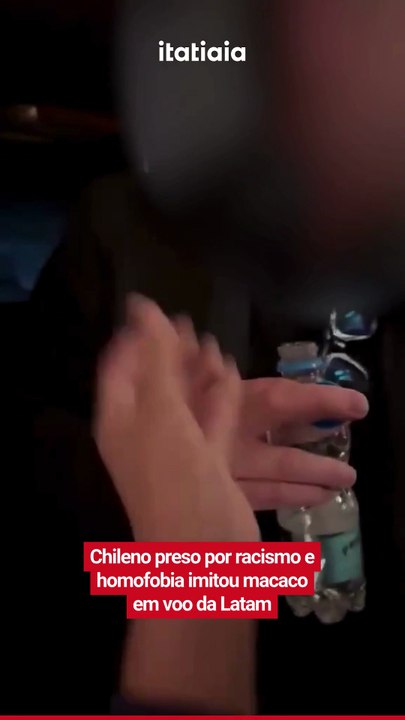 Vídeo: chileno preso por racismo e homofobia imitou macaco em voo da Latam